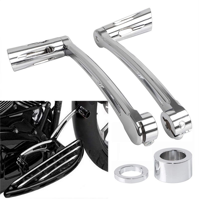 XMMT Motorcycle Chrome Heel Toe Shift Lever with Shifter Pegs for 1997-2023 Harley Touring Models FLT FLHX FLHT FLHR FLTR FLHTCUTG - Image 2